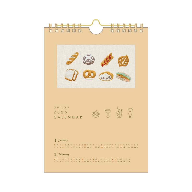 annas刺繍カレンダー